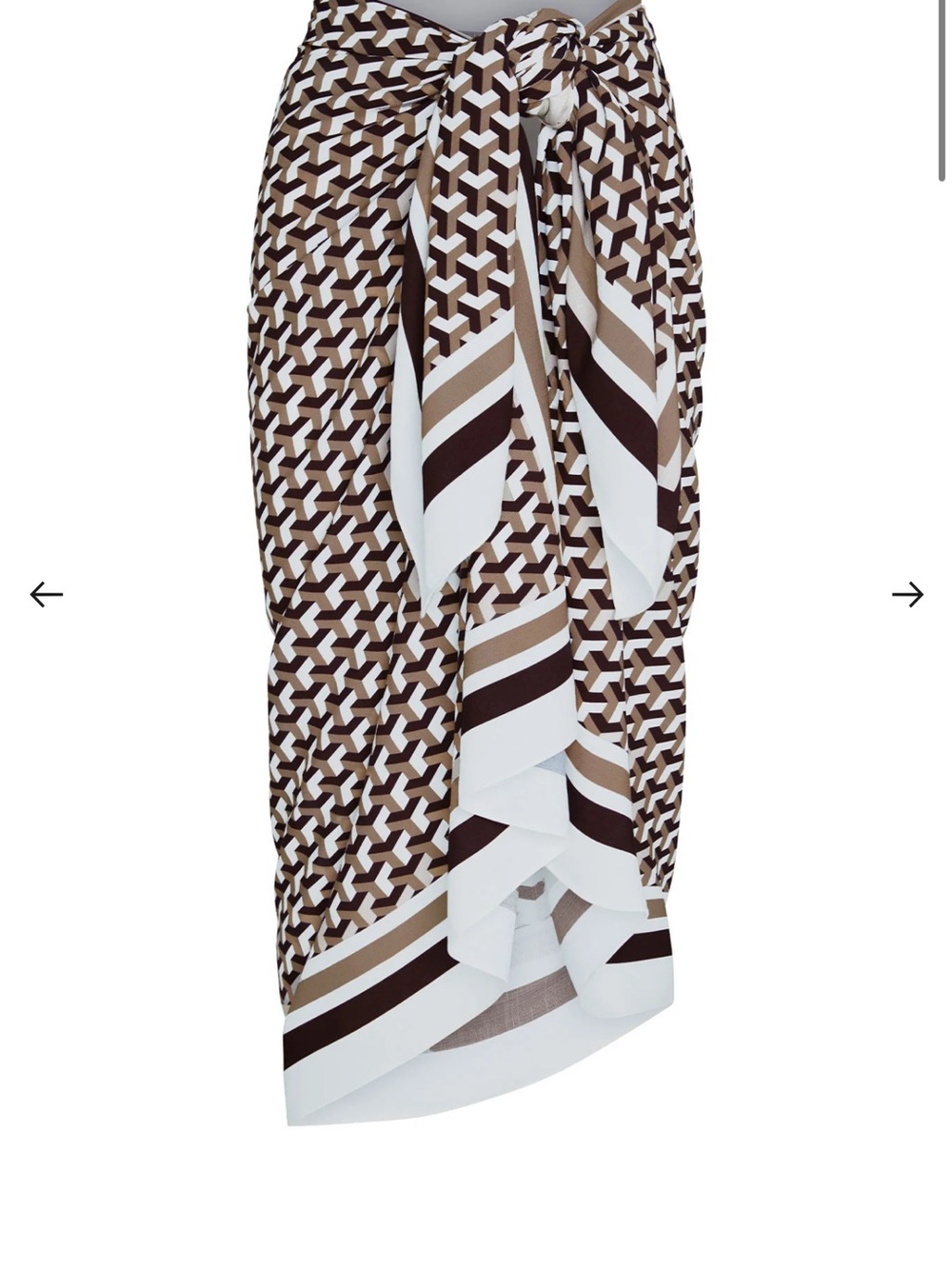 Monday Swimwear MARINA PICCOLA SARONG - HUSK GEO